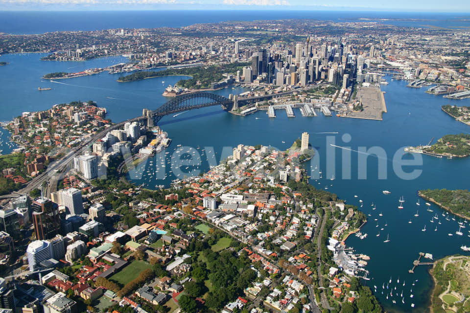 Aerial Image of McMahons Point to Sydney City