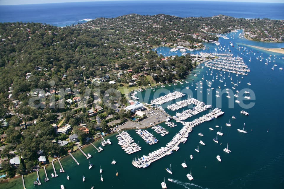 Aerial Image of Newport, Royal Motor Yacht Club