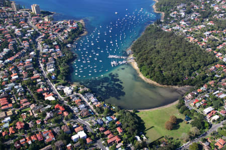 Aerial Image of NORTH HARBOUR RESERVE, BALGOWLAH