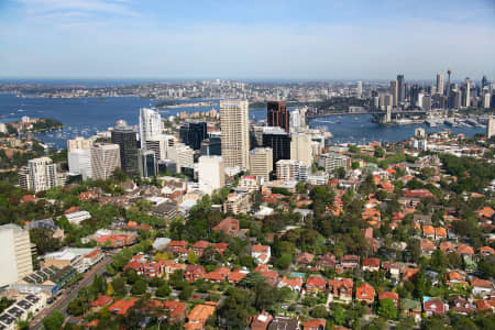 Aerial Image of NORTH SYDNEY FROM BEHIND