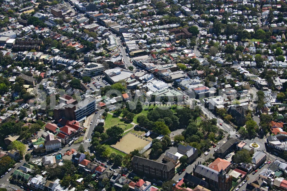Aerial Image of Gladstone Park and Balmain Centre