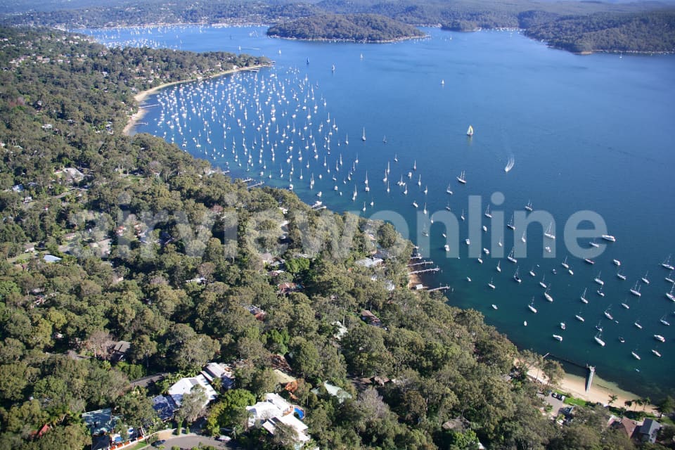 Aerial Image of Paradise Beach and Pittwater