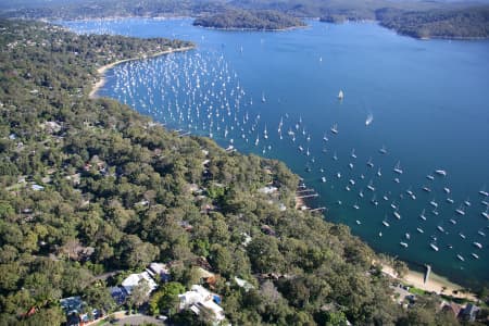 Aerial Image of PARADISE BEACH AND PITTWATER
