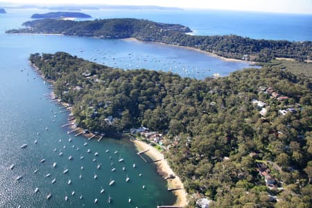 Aerial Image of STOKES POINT AND CAREEL BAY, PITTWATER