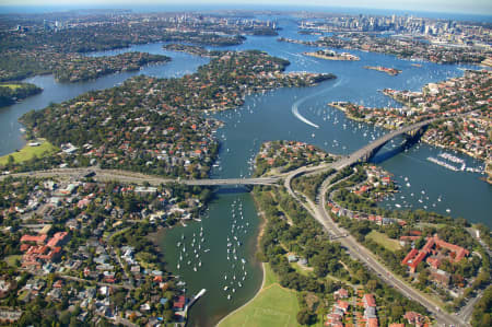 Aerial Image of HUNTLEYS COVE TO SYDNEY HARBOUR BRIDGE