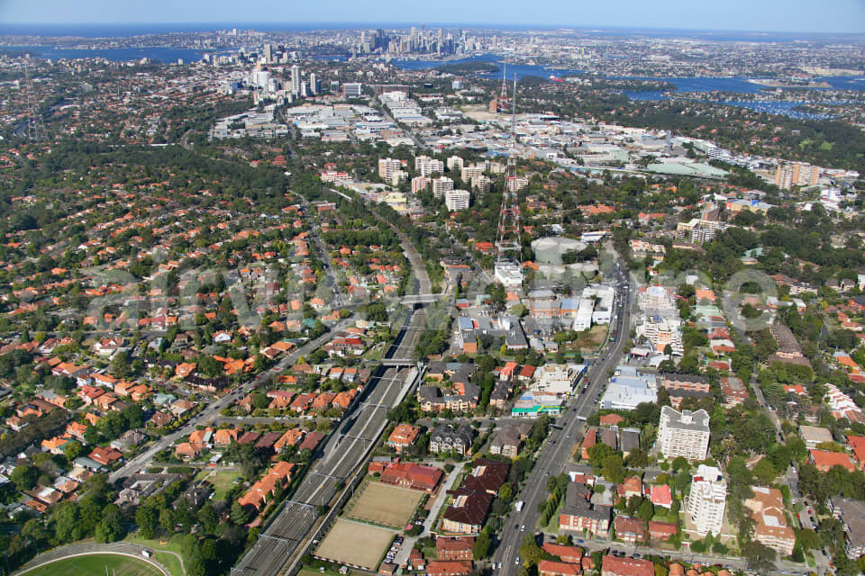 Aerial Image of Chatswood to Sydney