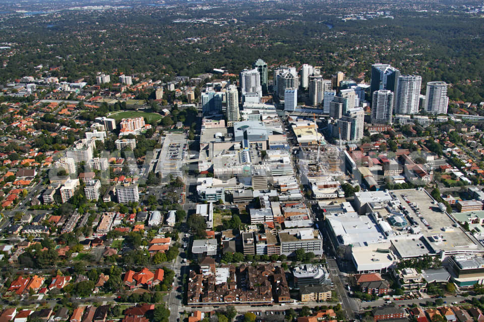 Aerial Image of Chatswood Shopping Centre