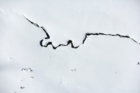 Aerial Image of CRACK IN THE SNOW
