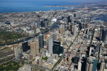 Aerial Image of MELBOURNE CBD TO PORT MELBOURNE