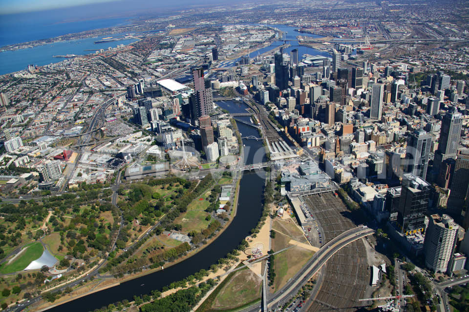 Aerial Image of Melbourne and South Melbourne
