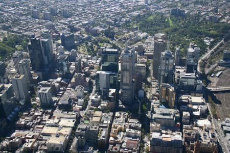 Aerial Image of MELBOURNE CBD EASTERN END