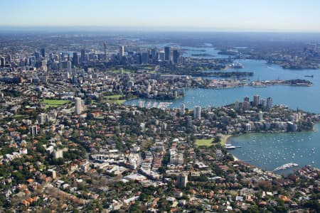Aerial Image of DOUBLE BAY TO CITY