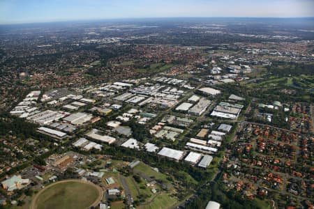 Aerial Image of CASTLE HILL INDUSTRIAL AREA