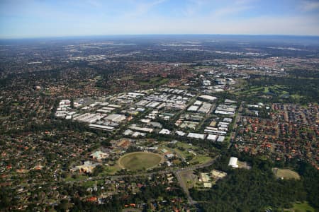 Aerial Image of CASTLE HILL INDUSTRIAL AREA