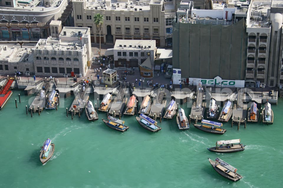 Aerial Image of Dubai Creek Taxi Wharf