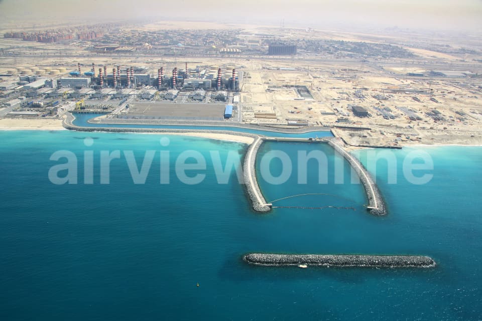 Aerial Image of DEWA Desalination Plant Dubai