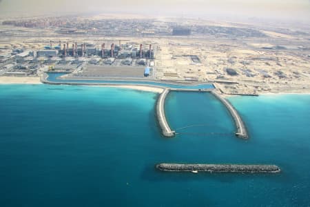 Aerial Image of DEWA DESALINATION PLANT DUBAI