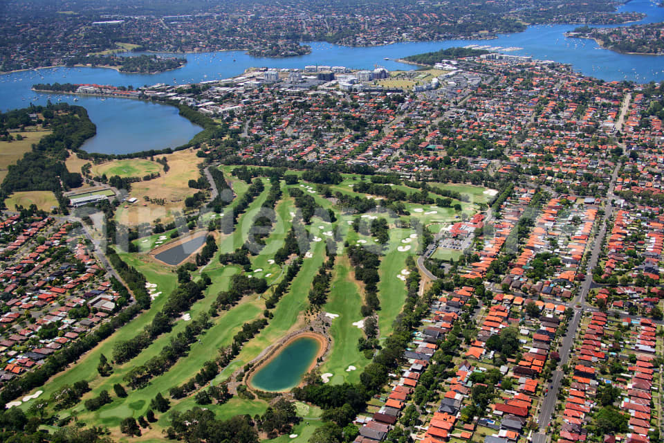 Aerial Image of Concord Golf Course & Majors Bay Reserve