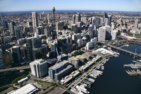 Aerial Image of KING STREET WHARF AND SYDNEY CBD