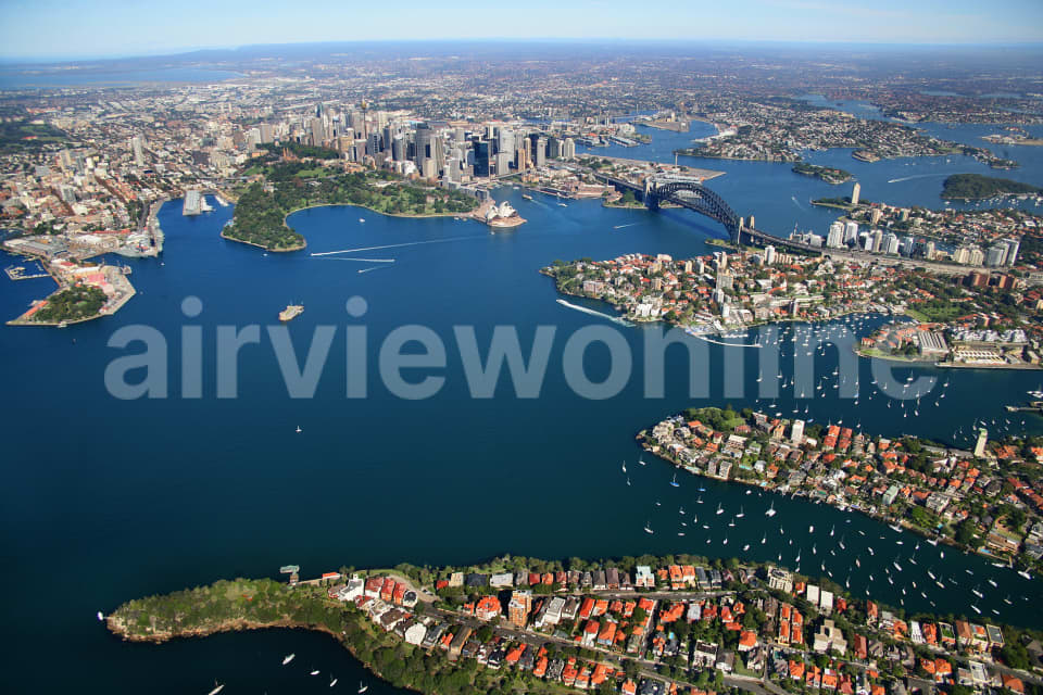 Aerial Image of Cremorne Point to city