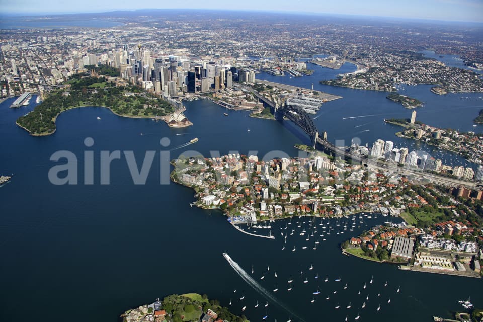 Aerial Image of Kirribilli and Sydney Harbour