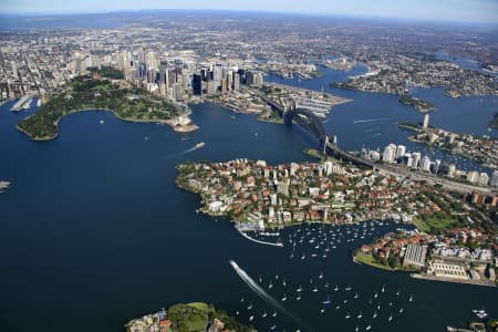 Aerial Image of KIRRIBILLI AND SYDNEY HARBOUR