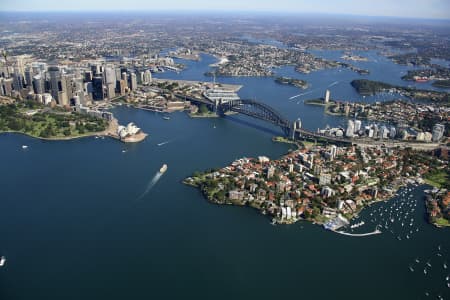 Aerial Image of KIRRIBILLI AND SYDNEY HARBOUR