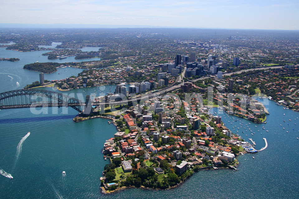 Aerial Image of Kirribilli and North Sydney