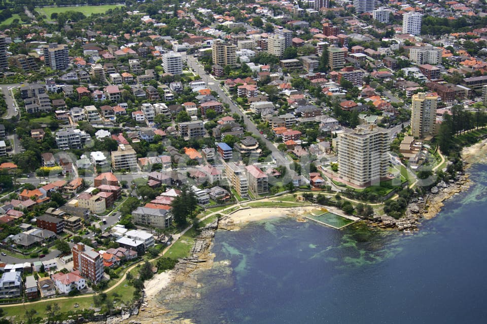 Aerial Image of Fairlight Walk and Rock Pool