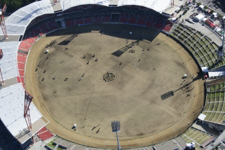 Aerial Image of DRESSAGE AT THE EASTER SHOW