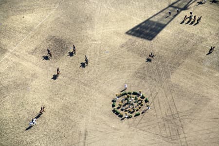 Aerial Image of DRESSAGE AT THE EASTER SHOW