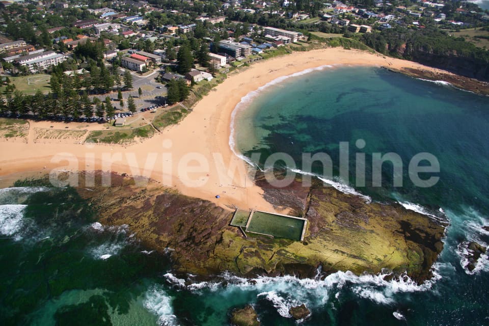 Aerial Image of Basin Beach, Mona Vale