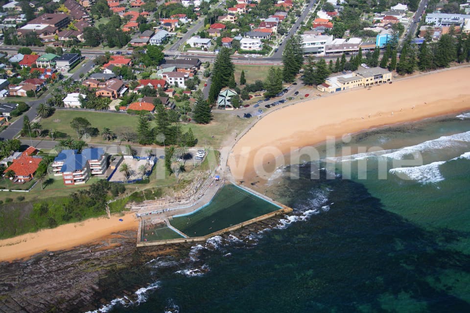 Aerial Image of Collaroy Beach and Rock Baths