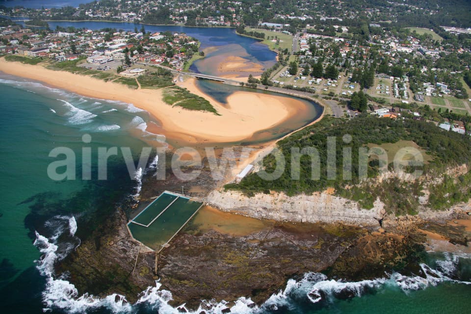 Aerial Image of Narrabeen Beach Rock Pool