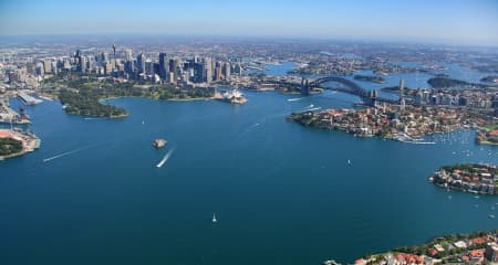 Aerial Image of SYDNEY HARBOUR WIDE SHOT