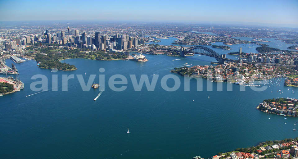 Aerial Image of Sydney Harbour Wide Shot
