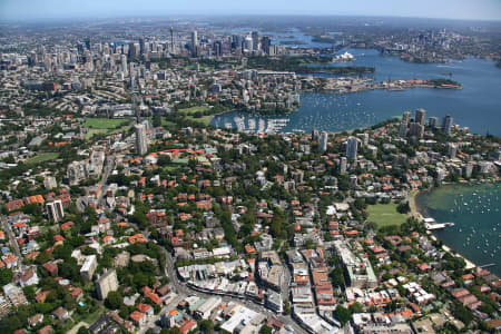 Aerial Image of DOUBLE BAY TO CITY