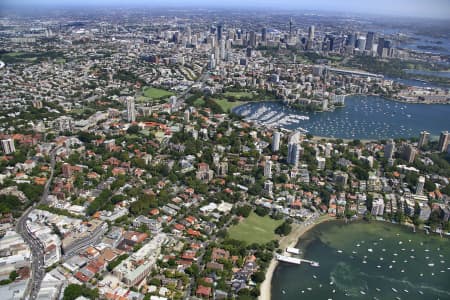 Aerial Image of DOUBLE BAY TO SYDNEY