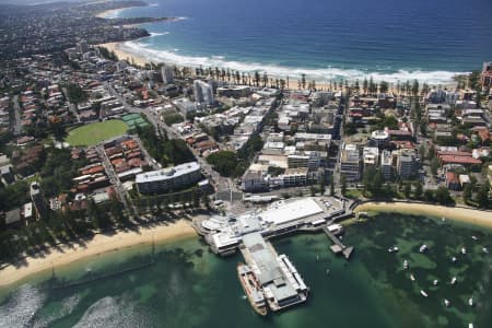 Aerial Image of MANLY WHARF AND CORSO