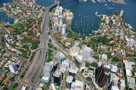 Aerial Image of NORTH SYDNEY AND LAVENDER BAY