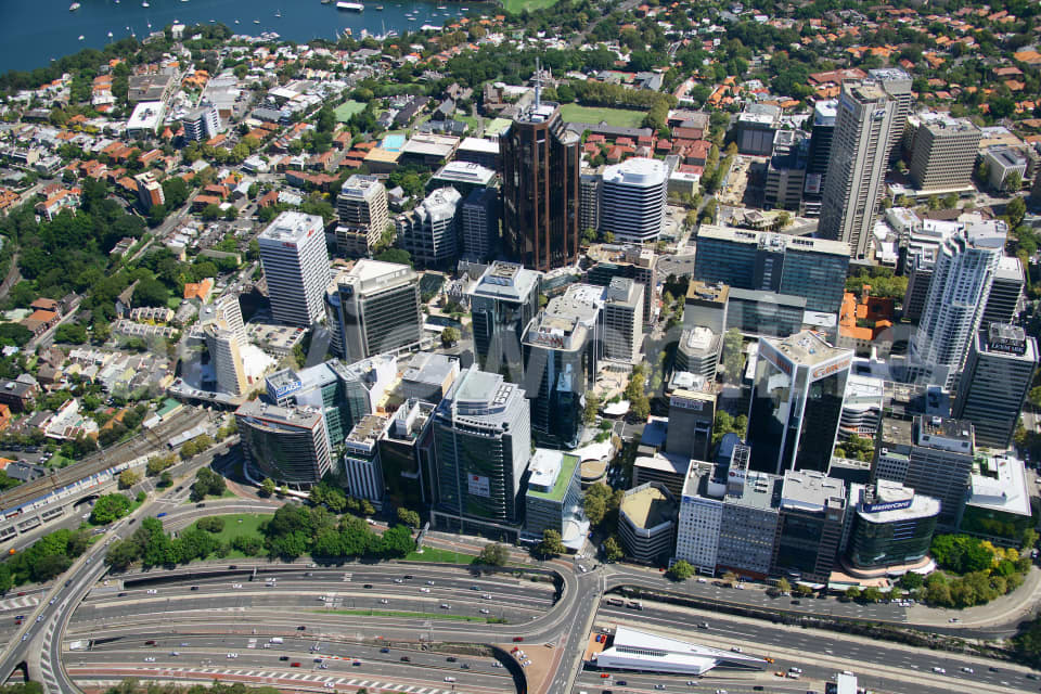 Aerial Image of North Sydney from the East