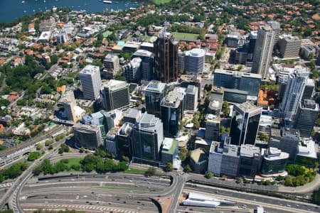 Aerial Image of NORTH SYDNEY FROM THE EAST