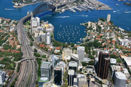 Aerial Image of NORTH SYDNEY AND LAVENDER BAY