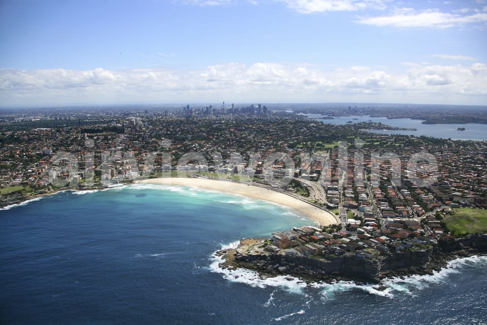 Aerial Image of Bondi Beach Australia