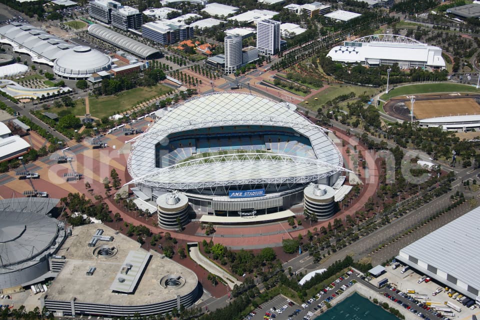Aerial Image of ANZ Stadium, Homebush NSW