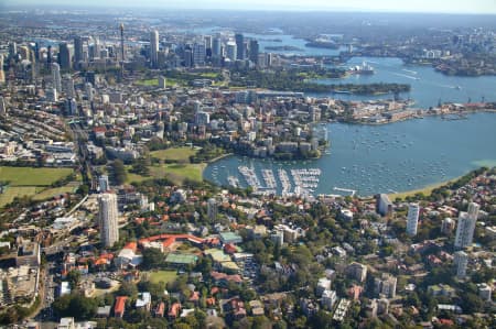 Aerial Image of DARLING POINT TO SYDNEY CBD