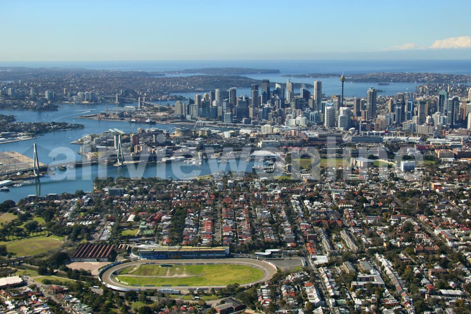 Aerial Image of Glebe to Sydney CBD