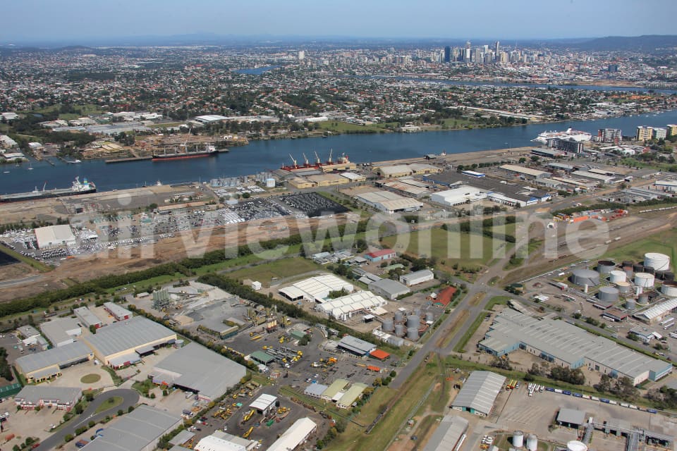 Aerial Image of Eagle Farm to Brisbane City