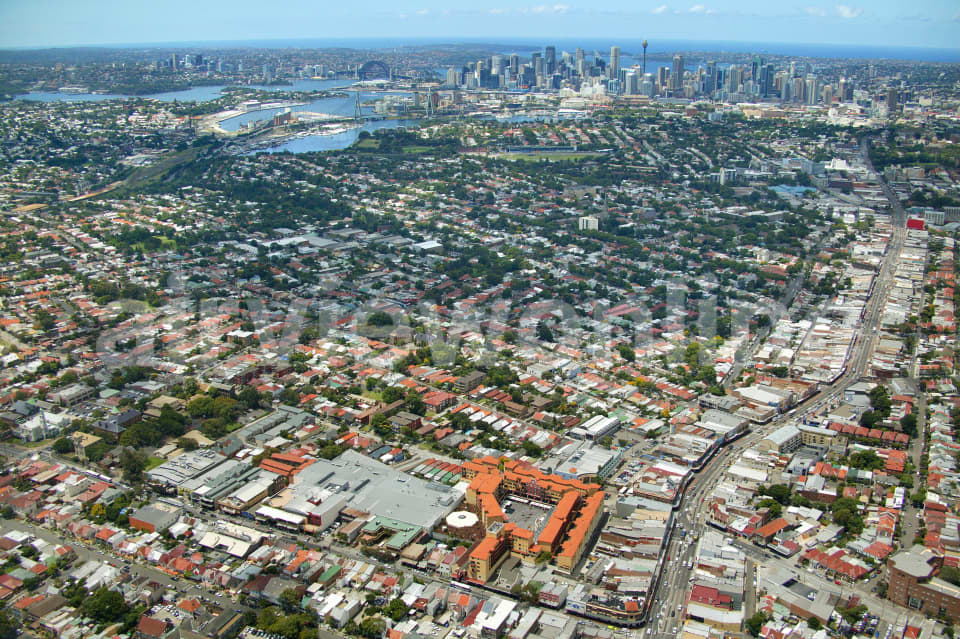 Aerial Image of Leichhardt to Sydney City