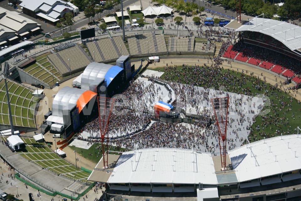Aerial Image of Big Day Out, Sydney 2009